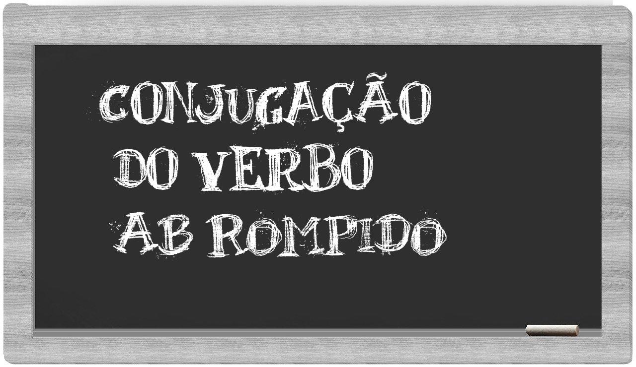 ¿ab rompido en sílabas?