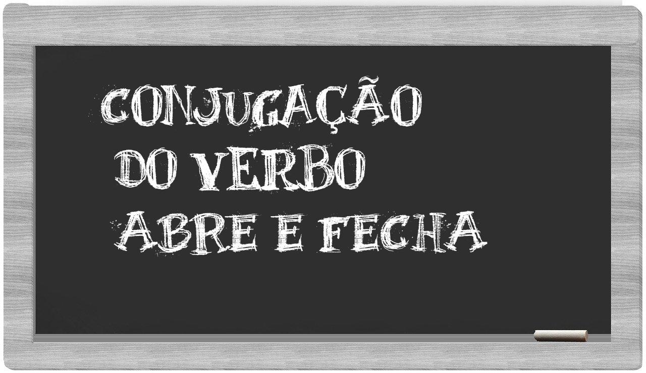 ¿abre e fecha en sílabas?