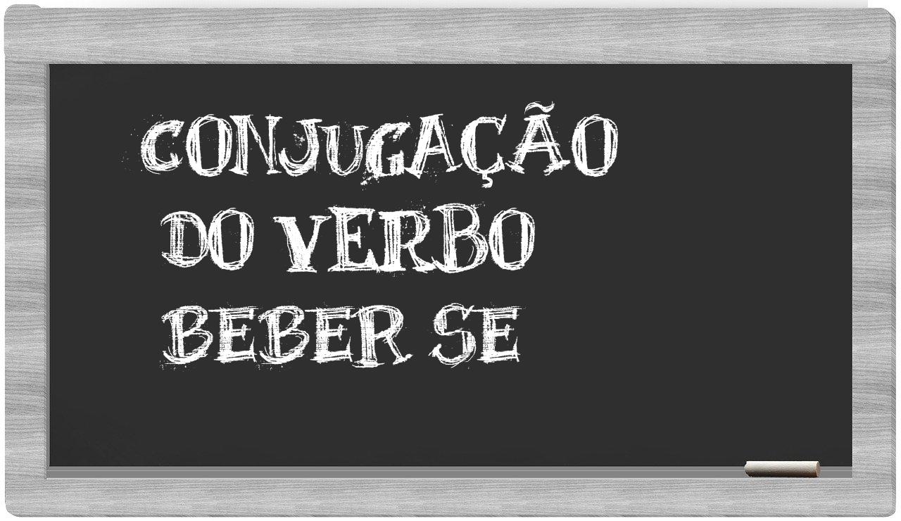 ¿beber se en sílabas?