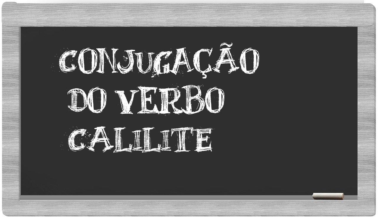 ¿calilite en sílabas?