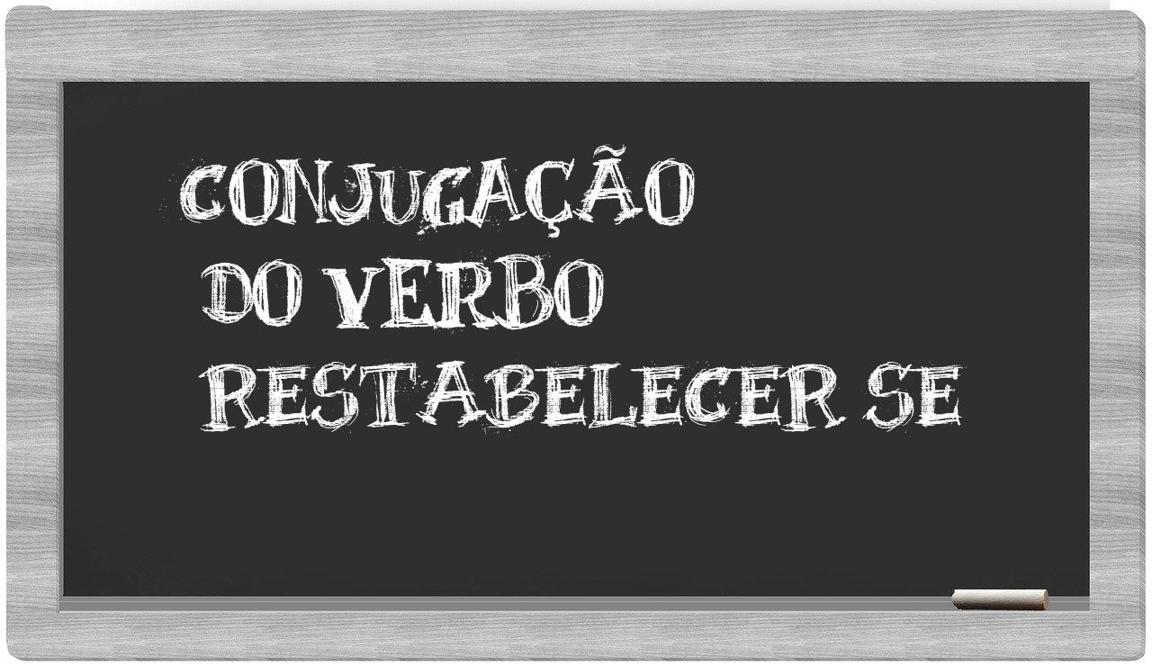 ¿restabelecer se en sílabas?